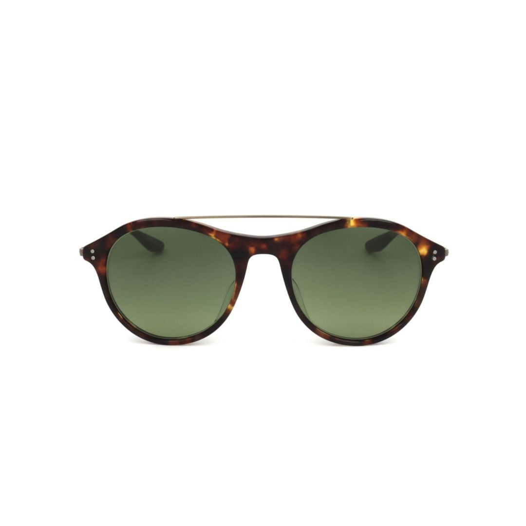 Barton Perreira Bp0035 520Mi Rounded Tortoiseshell Sunglasses With Metallic Temples