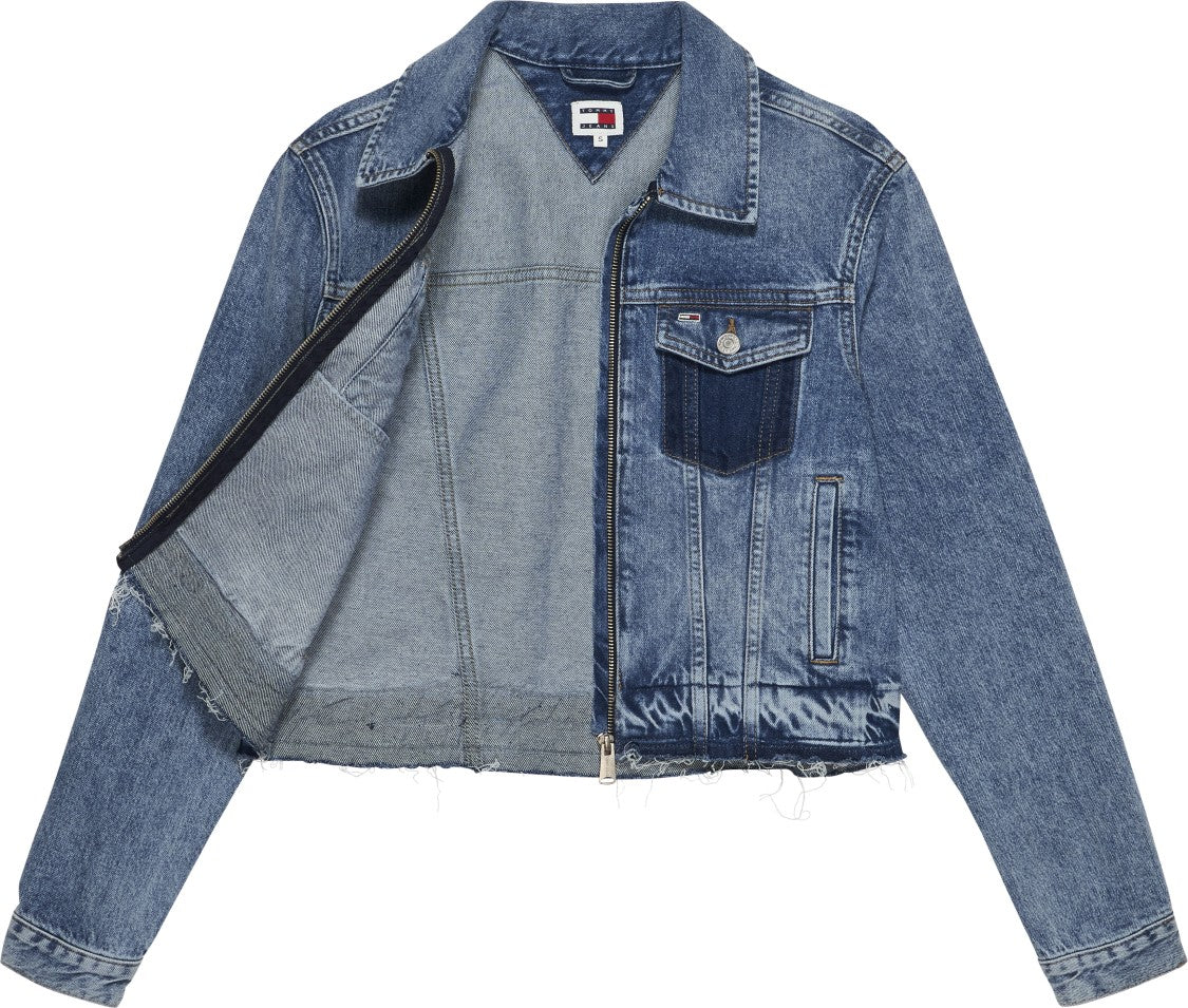 Tommy Jeans Cropped Slim Fit Denim Jacket