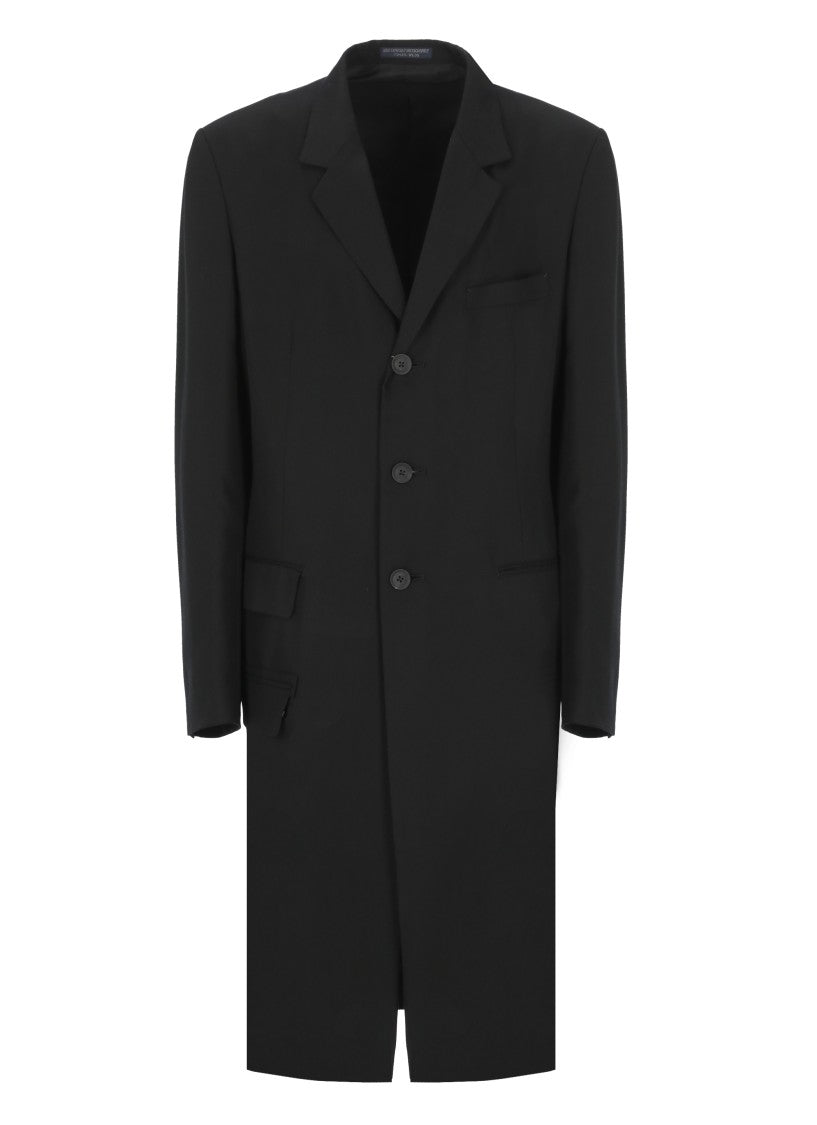 Yohji Yamamoto Black Cellulose Coat