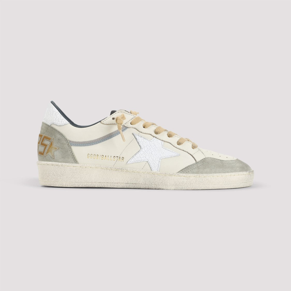 Golden Goose Ballstar Sneakers With Signature Overused Effect