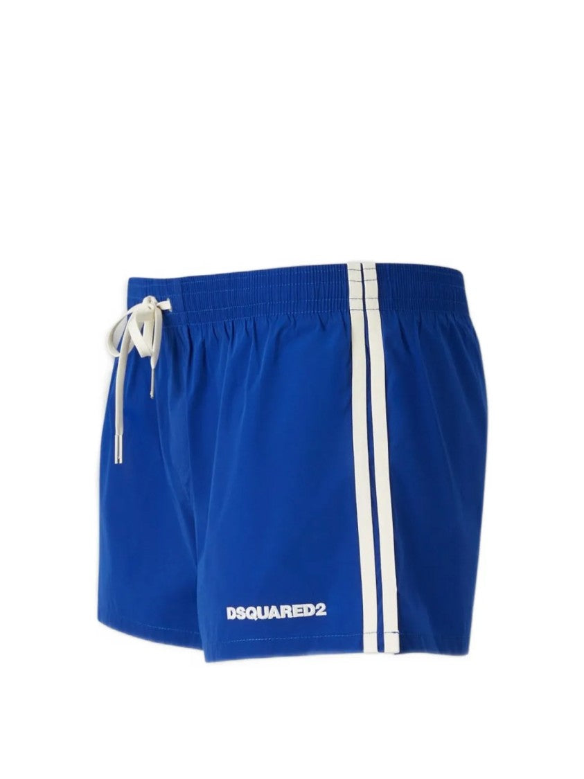 Dsquared2 Logo Boxer Midi Swim Shorts