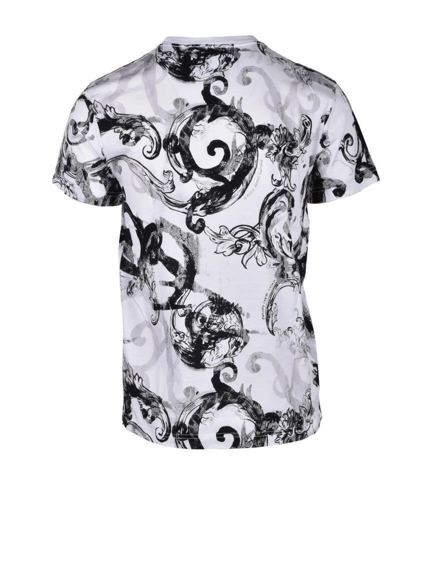 Versace Jeans Couture Baroque-Inspired Printed Cotton T-Shirt
