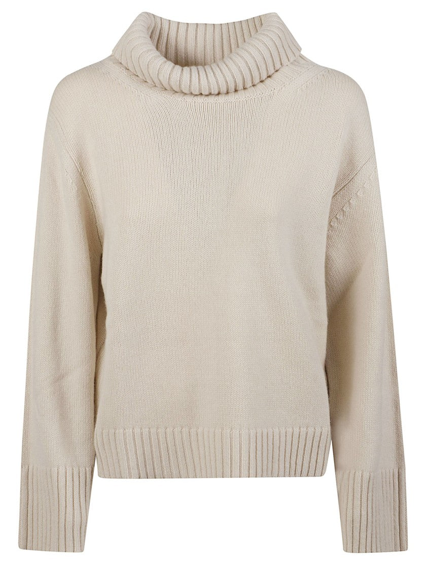 Edoardo Gori Cashmere F 5 Relaxed Fit Wool-Cashmere Turtleneck Sweater