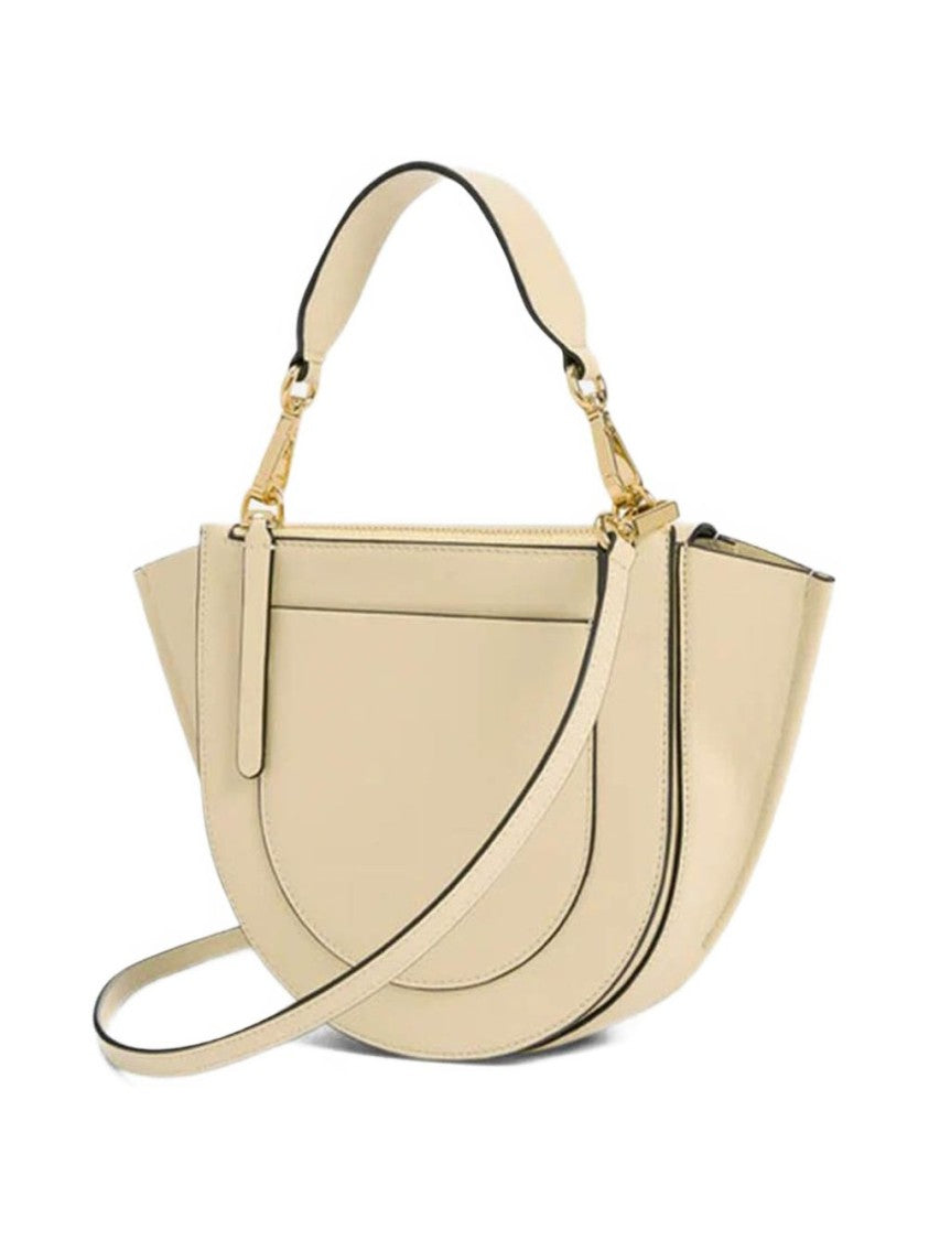 Wandler Cream Hortensia Mini Leather Shoulder Bag
