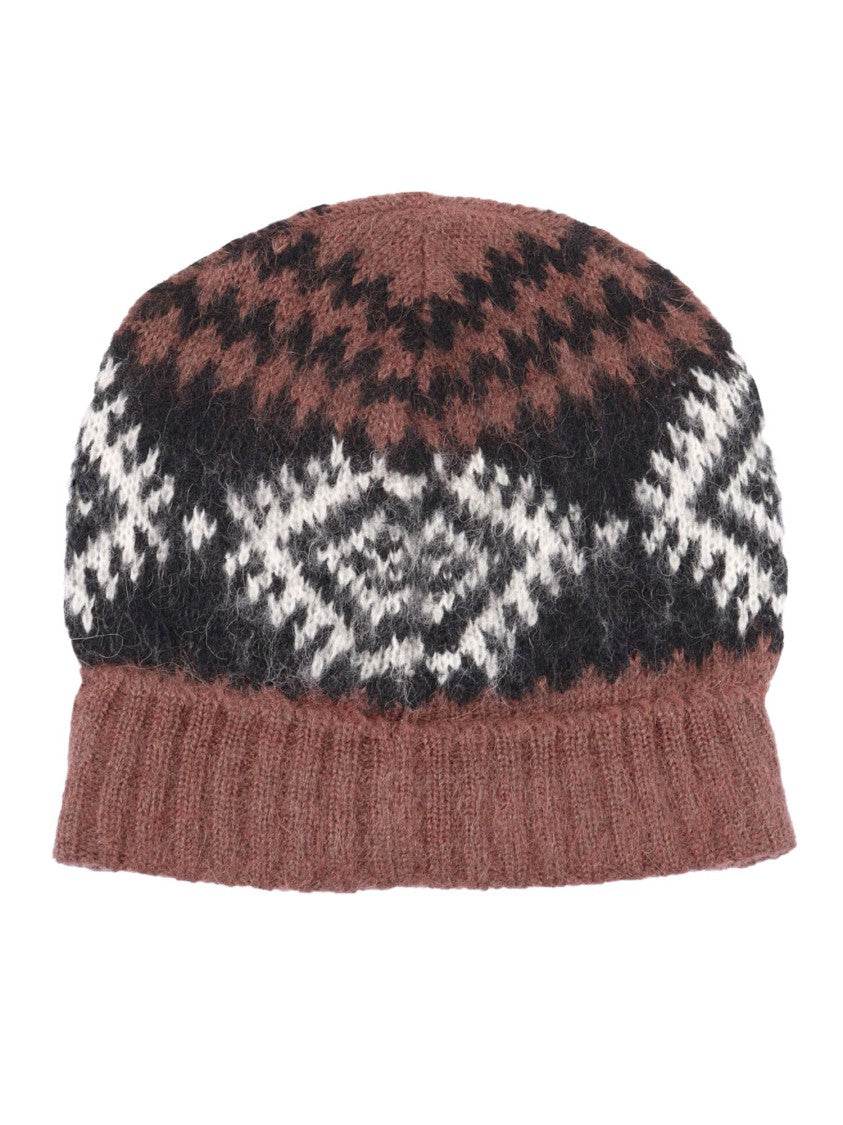 Ermanno Scervino Soft Textured Knitted Beanie With Ribbed Knit Pattern