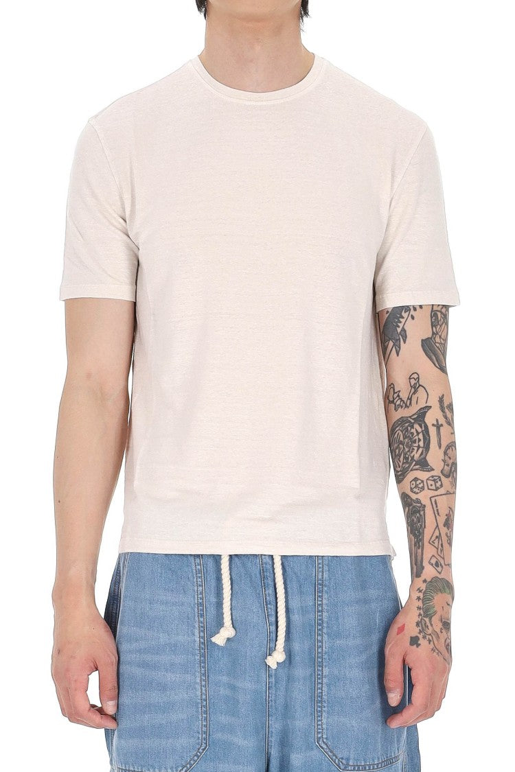 Roberto Collina Pure Linen Jersey Casual T-Shirt