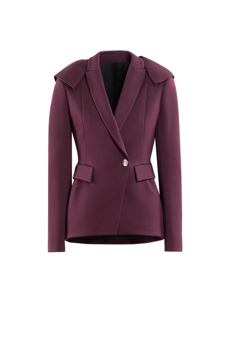 Saiid Kobeisy Ruffled Tailored Jacket