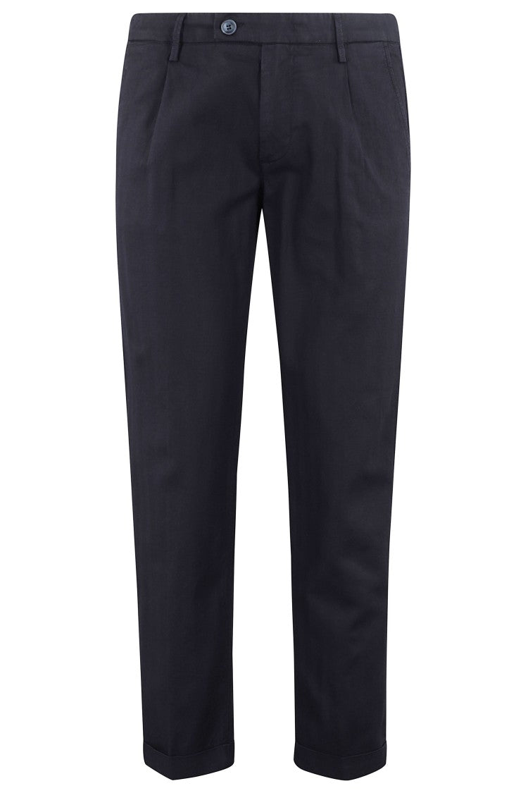 Re-Hash Tailored Pants With Classic Waistband And Pleated Detailing