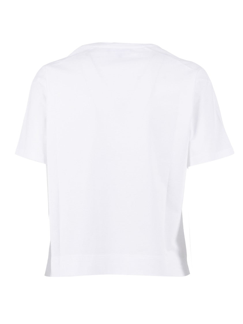 Fay Minimalistic Cotton Embroidered T-Shirt