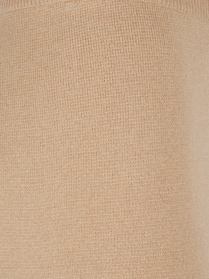 Max Mara High Waist Wide-Leg Trousers In Soft Wool-Cashmere Blend