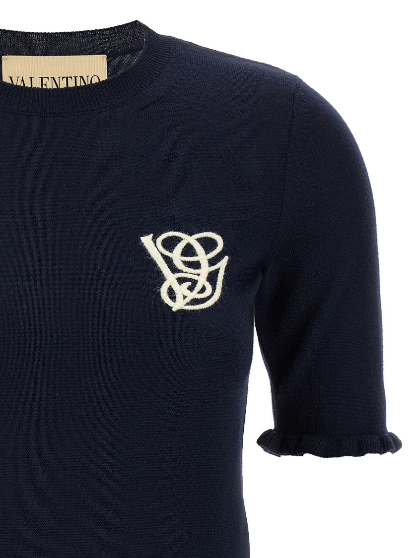 Valentino Garavani Vg Embroidery Top