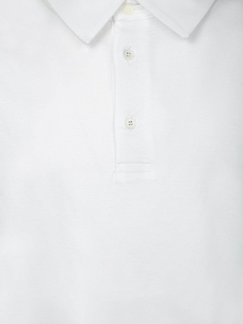 Paul Smith White Cotton Polo Shirt With Tailored Fit