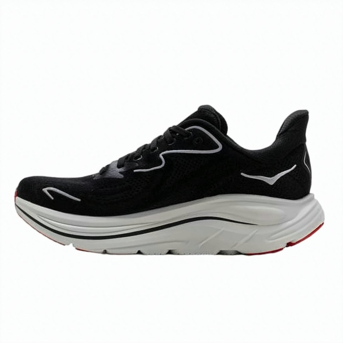 Hoka Streamlined Black Mesh Sneakers