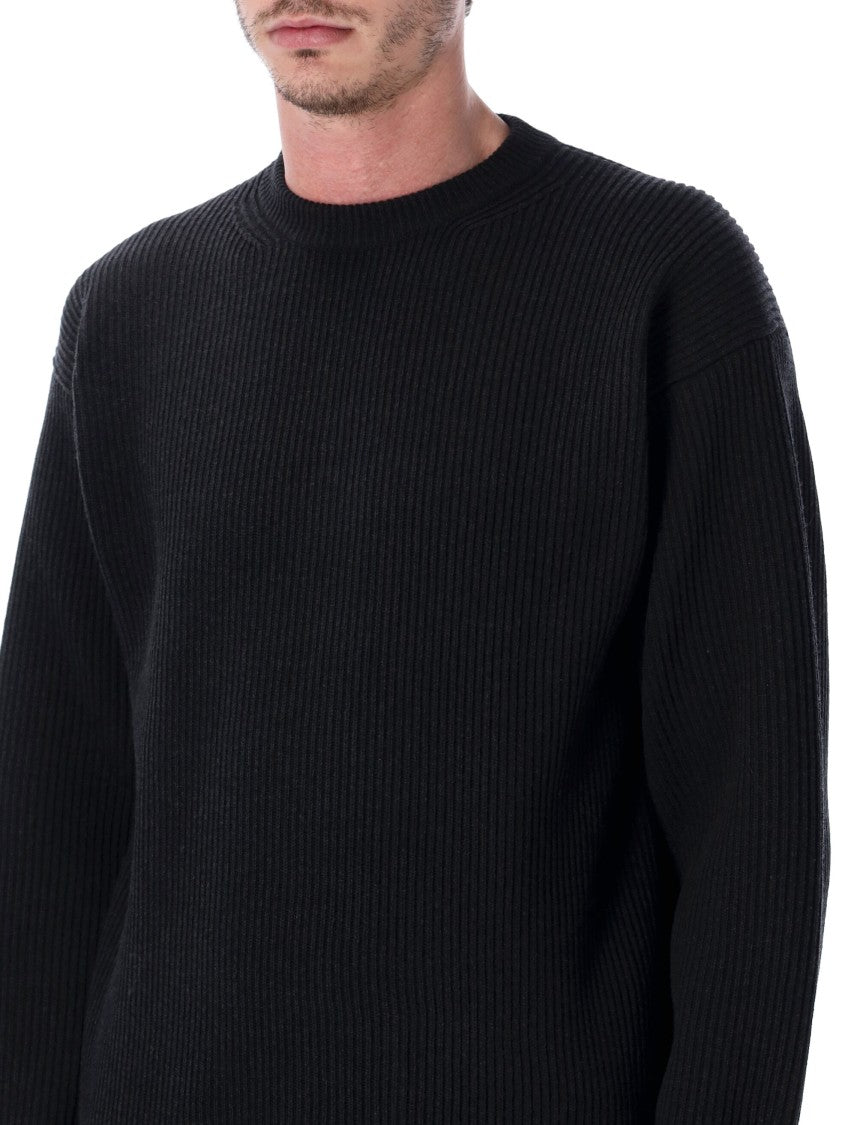 Auralee Super Fine Wool Rib Knit Crewneck Sweater