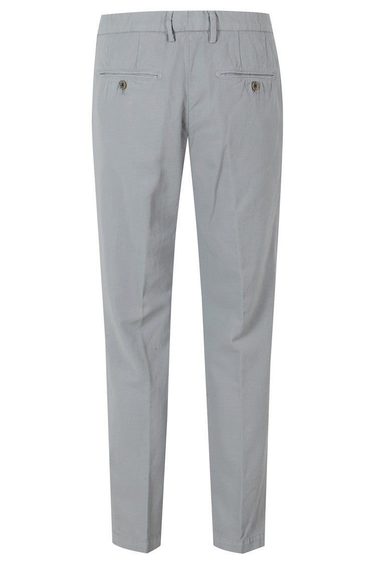 Myths Gray Zeus Darts Waist Loops Cotton Trousers