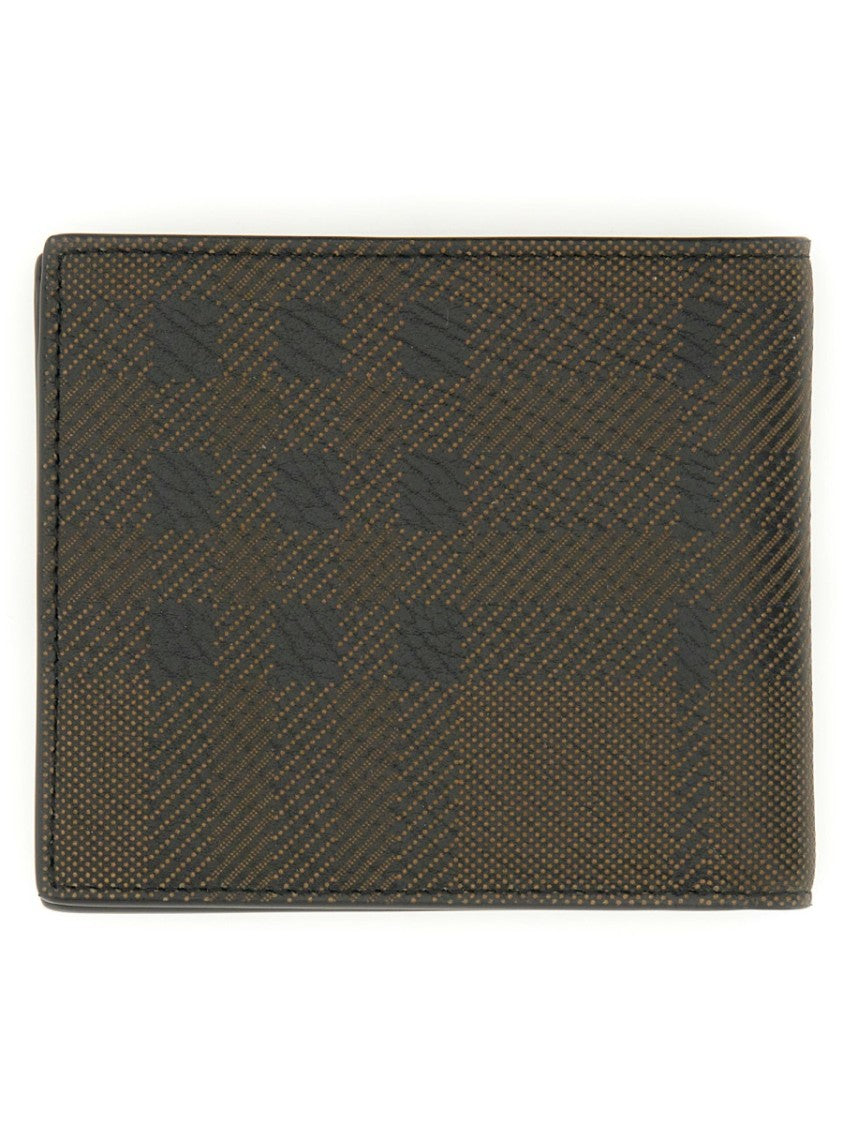 Burberry Brown Calf Grain Leather Wallet