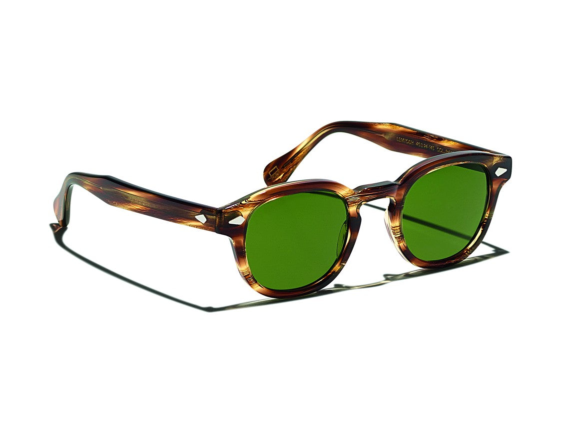 Moscot Tortoiseshell Or-Lem-S Diamond Acetate Sunglasses
