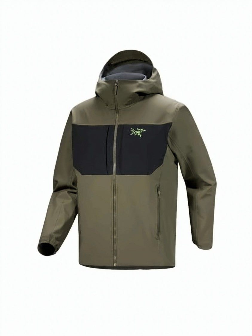 Arc'teryx Two-Tone Olive Green Jacket With Hood
