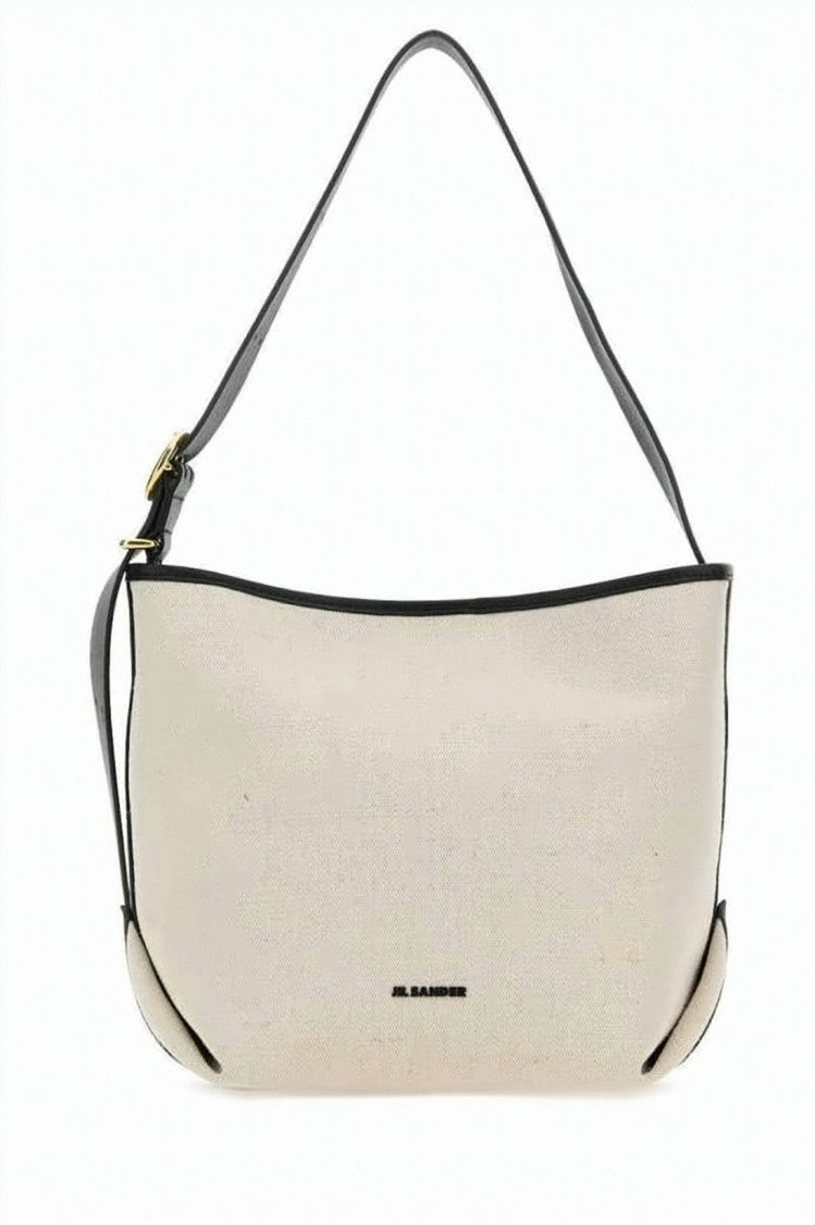 Jil Sander Textured Fabric Shoulder Bag With Adjustable Strap