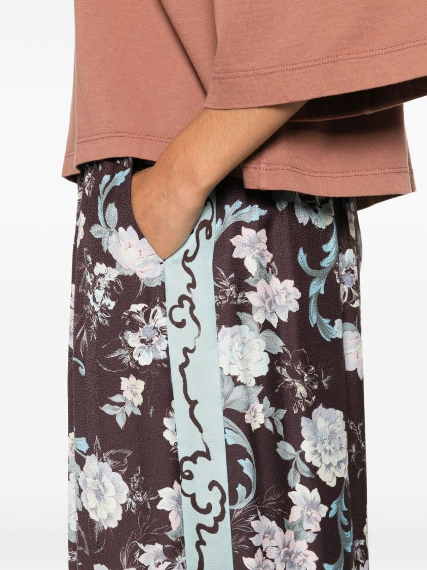 Forte Forte Wide-Leg Trousers With Floral Detailing
