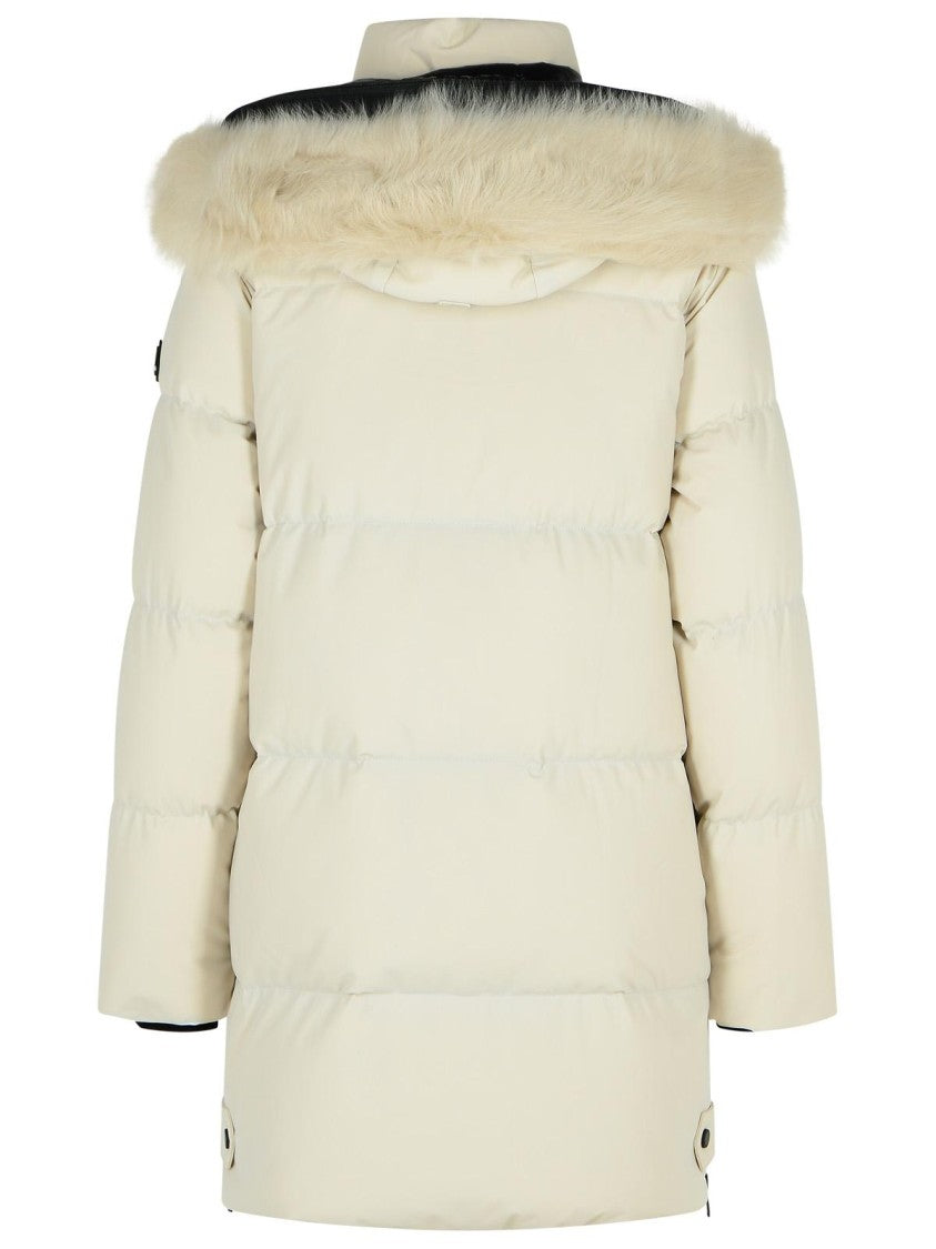 Moose Knuckles 'Chelia 3Q' Ivory Polyamide Blend Down Jacket