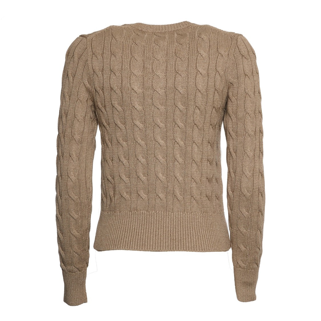 Polo Ralph Lauren Cable Knit Cardigan With Grosgrain Finish