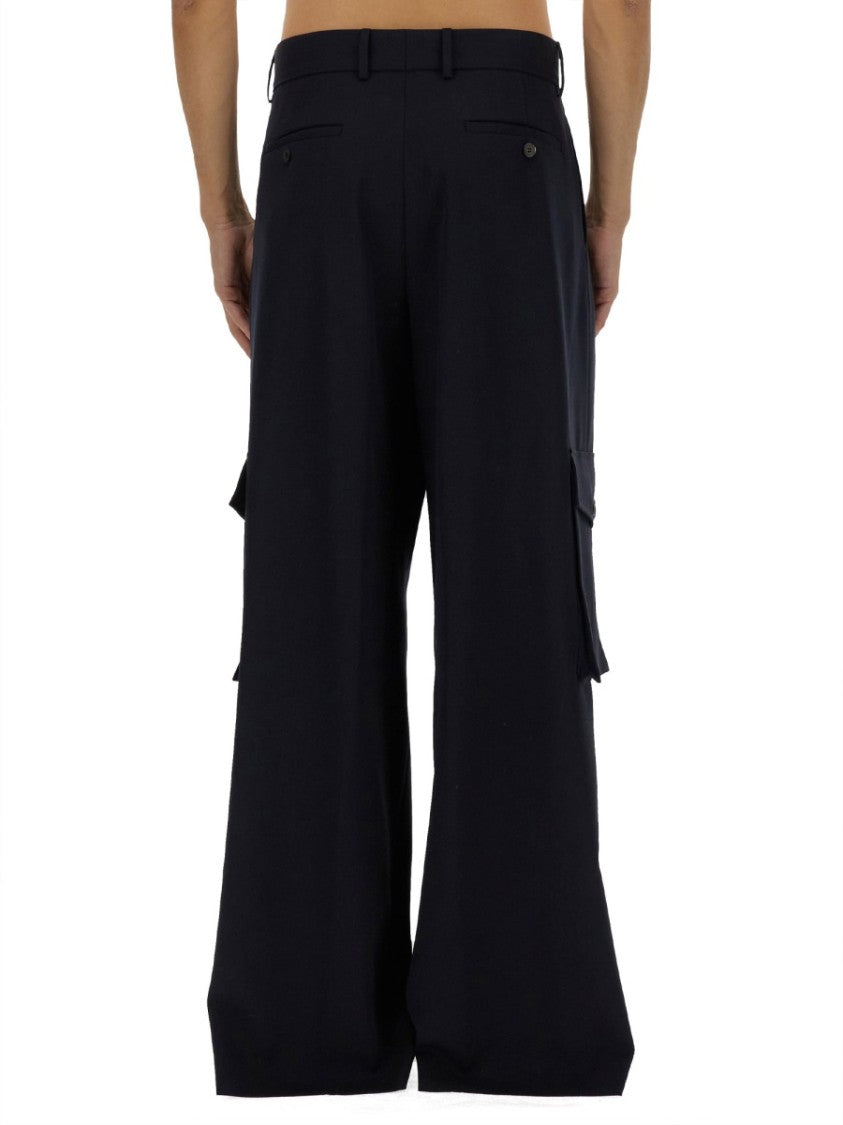 Dries Van Noten Wool Cargo Pants With Spacious Pockets