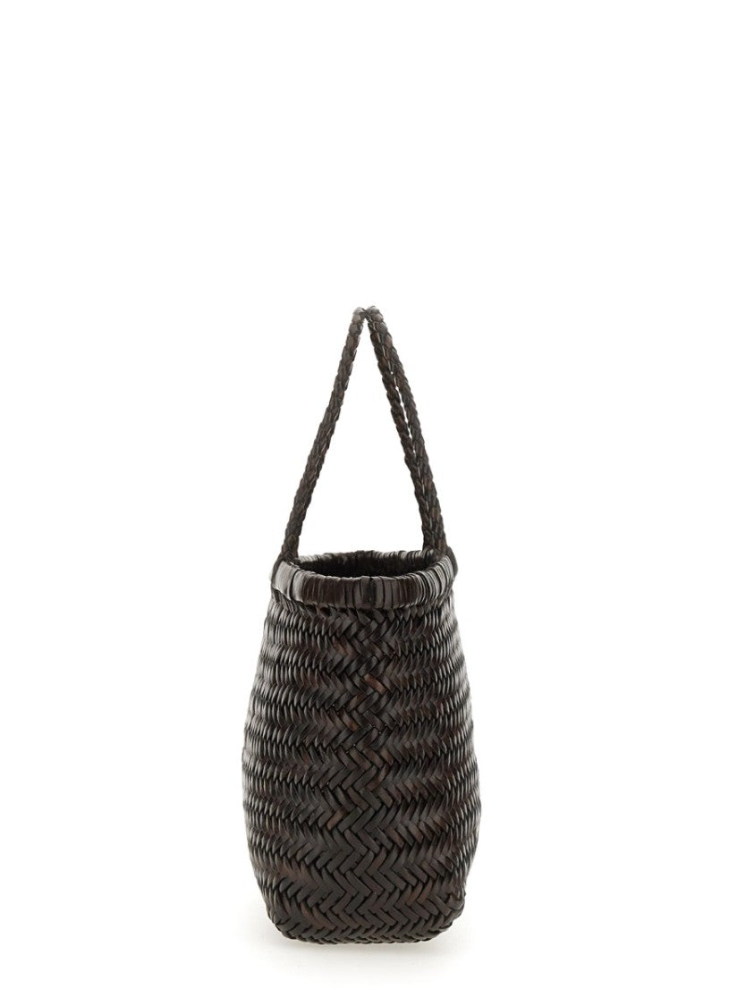 Dragon Diffusion Woven Buff Leather Shoulder Bag