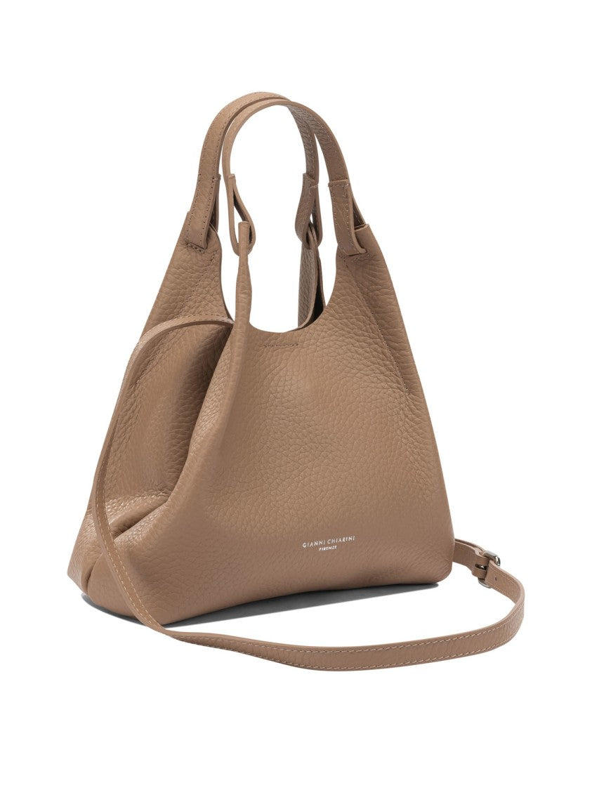 Gianni Chiarini Textured Leather Shoulder Bag With Slouchy Silhouette