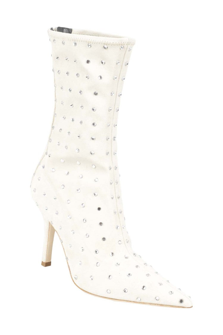 Paris Texas Holly Mama White Stiletto Ankle Boot