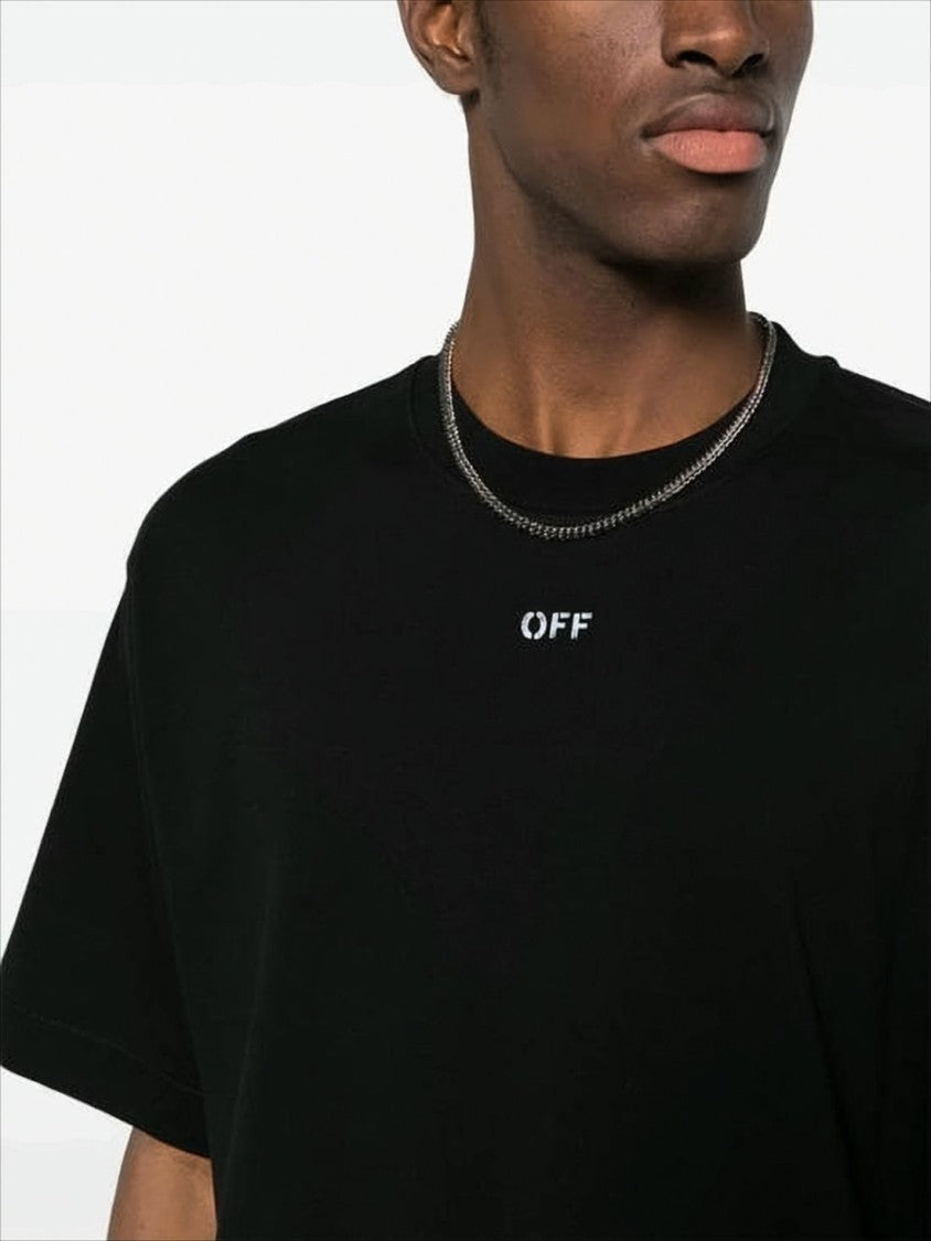 Off-White Relaxed-Fit Black T-Shirt With Minimalist Logo