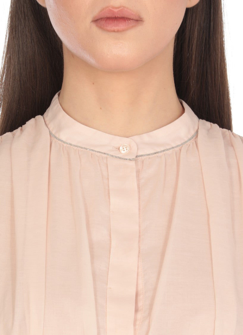 Peserico Pink Cotton Blouse