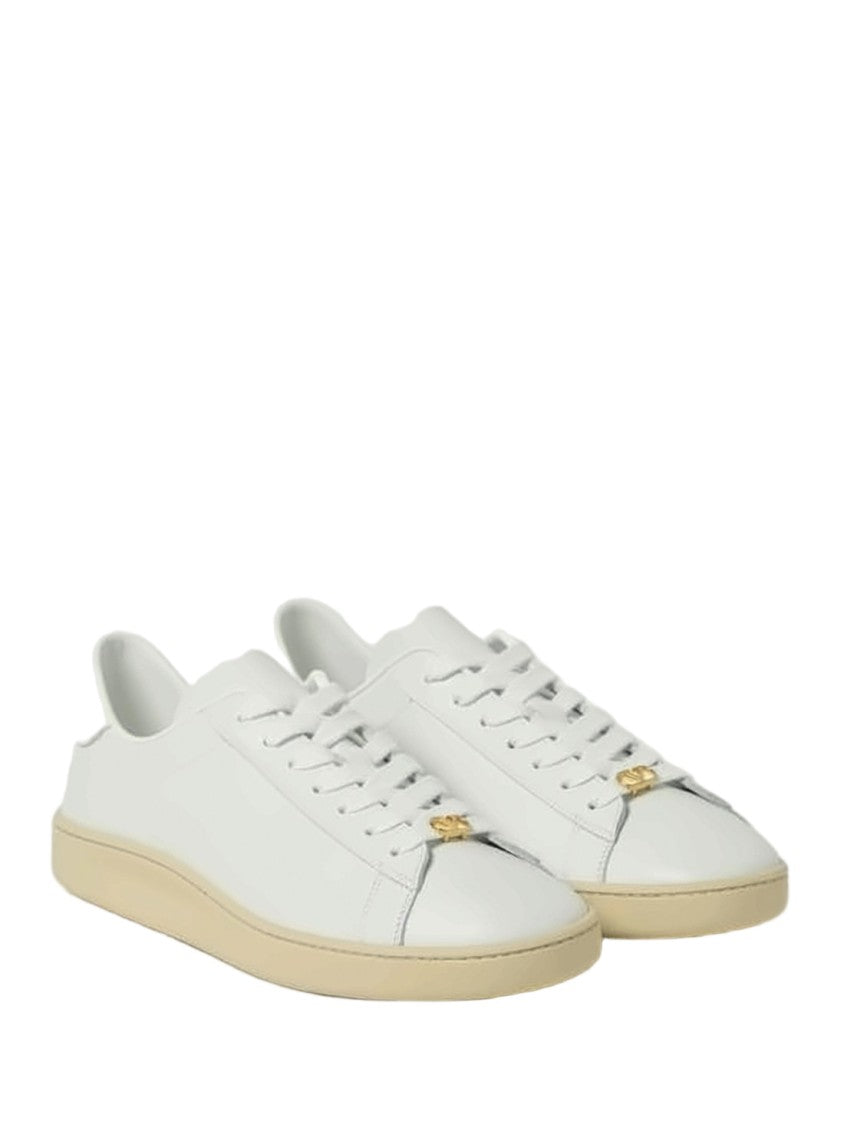 Valentino Garavani Minimalist White Calf Leather Sneakers