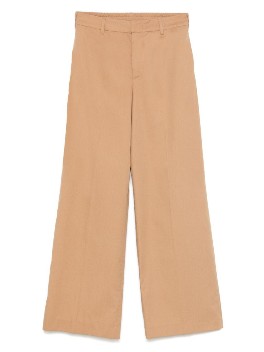 Pt Torino Wide-Leg Trousers With Concealed Fastening