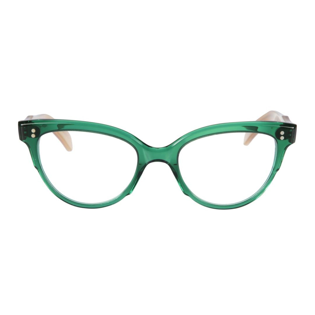 Kador Green Monya Translucent Cat-Eye Sunglasses