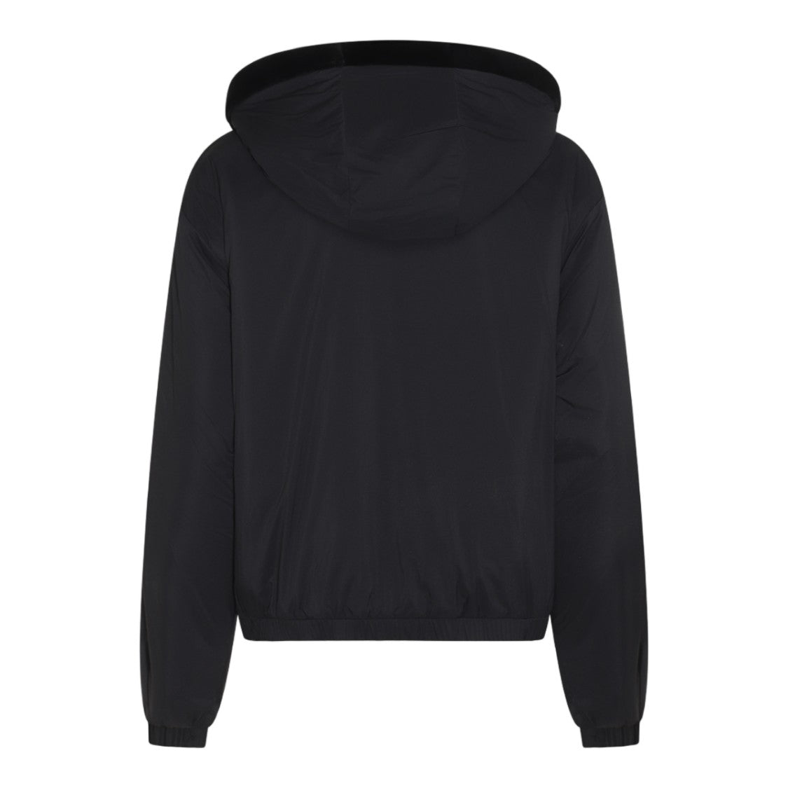 Moose Knuckles Black Minimalist Jacket With Plush-Lined Hood