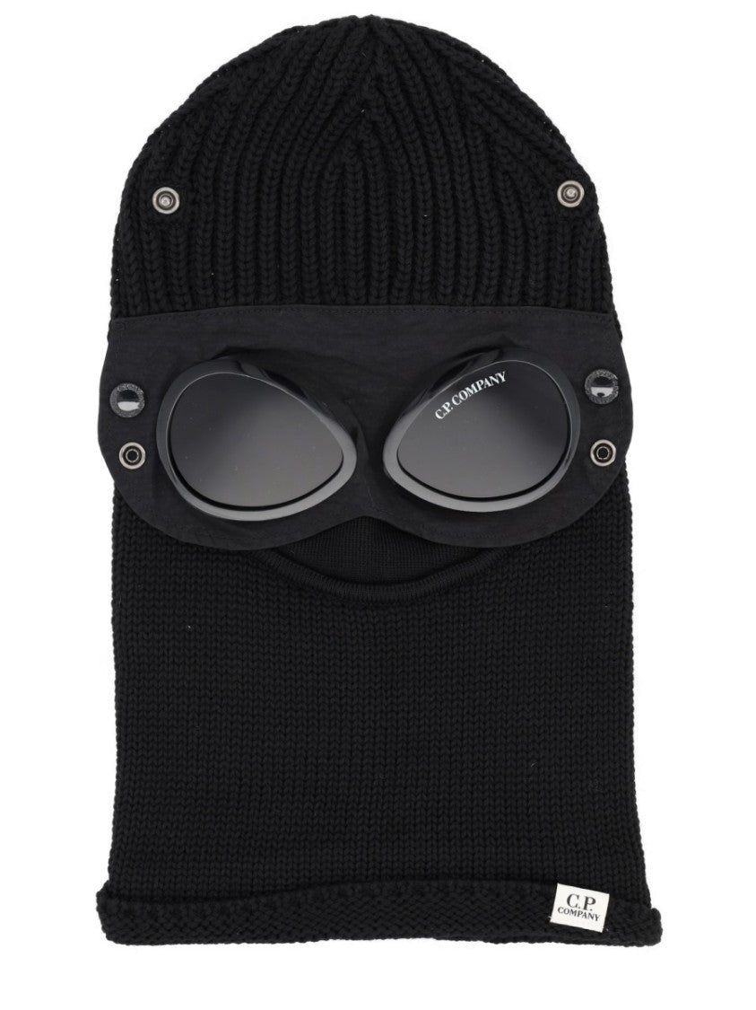 C.P. Company Knitted Wool Balaclava With Integrated Goggle-Like Lens Panel