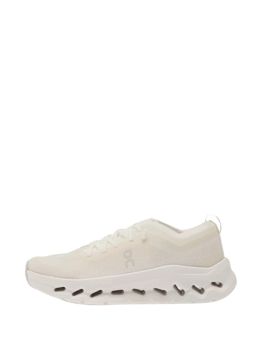 On Cloudtilt Mo White Knit Recycled Polyester Sneakers