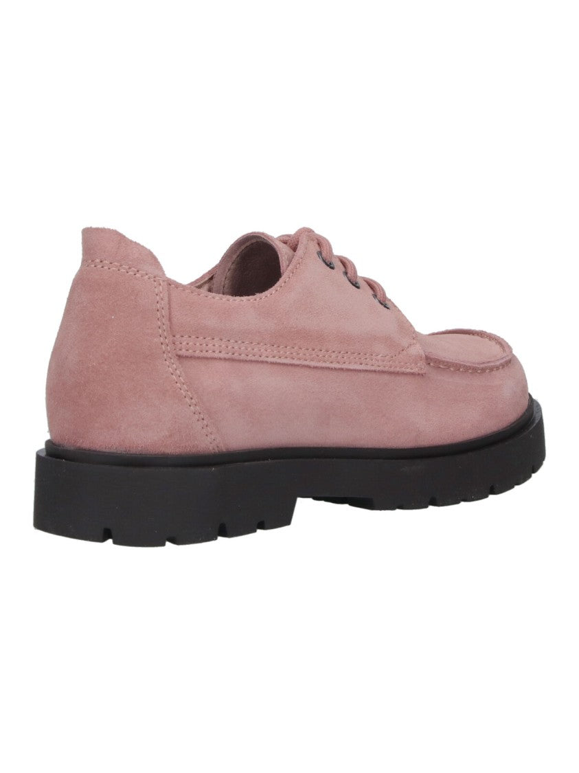 Birkenstock Soft Pink Highwood Lace Suede Shoes