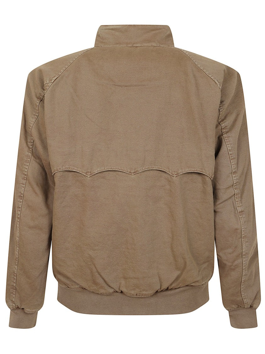 Baracuta Padded Brown Cotton Canvas G9 Jacket With Tartan Lining