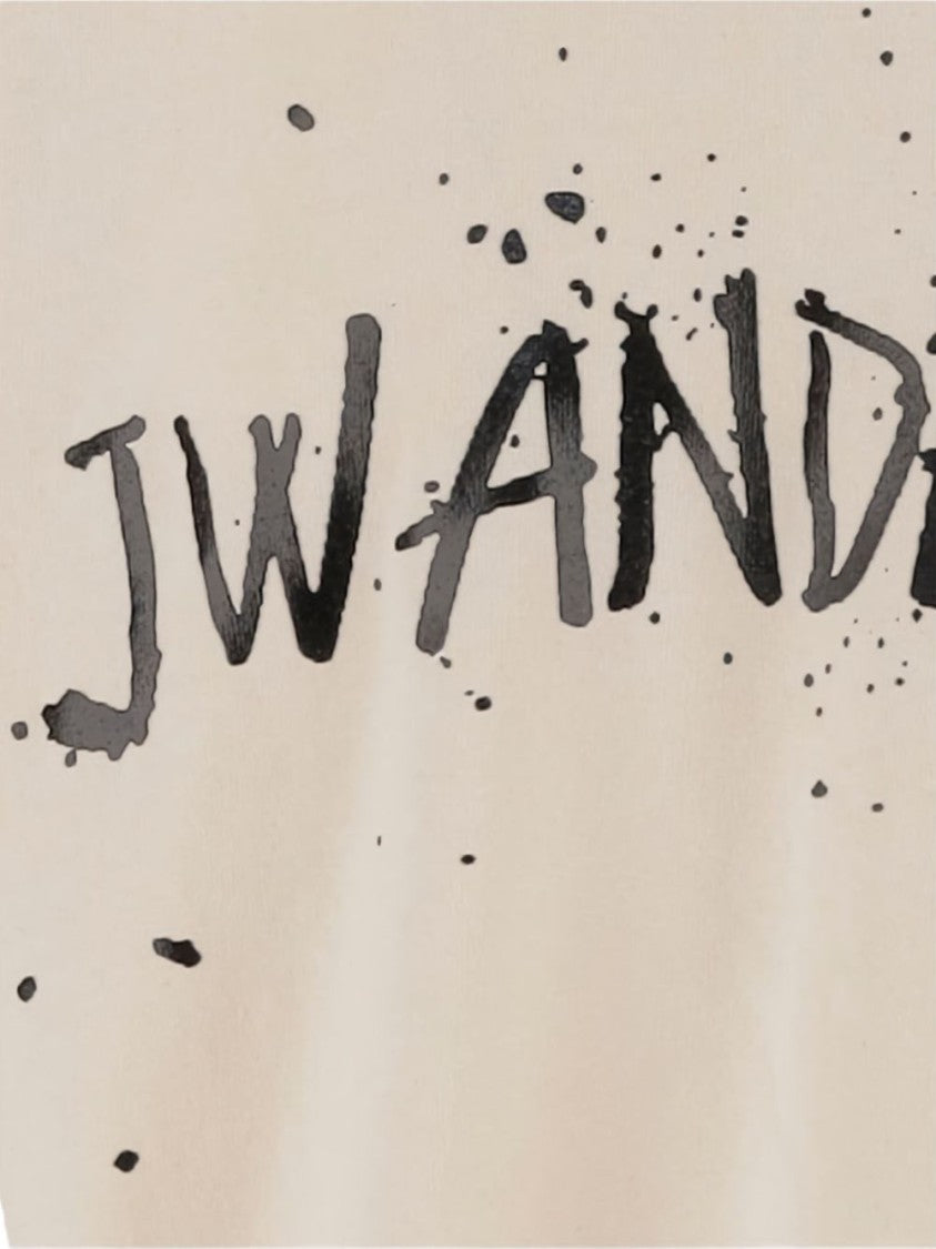 J. W. Anderson White Cotton Logo Print T-Shirt