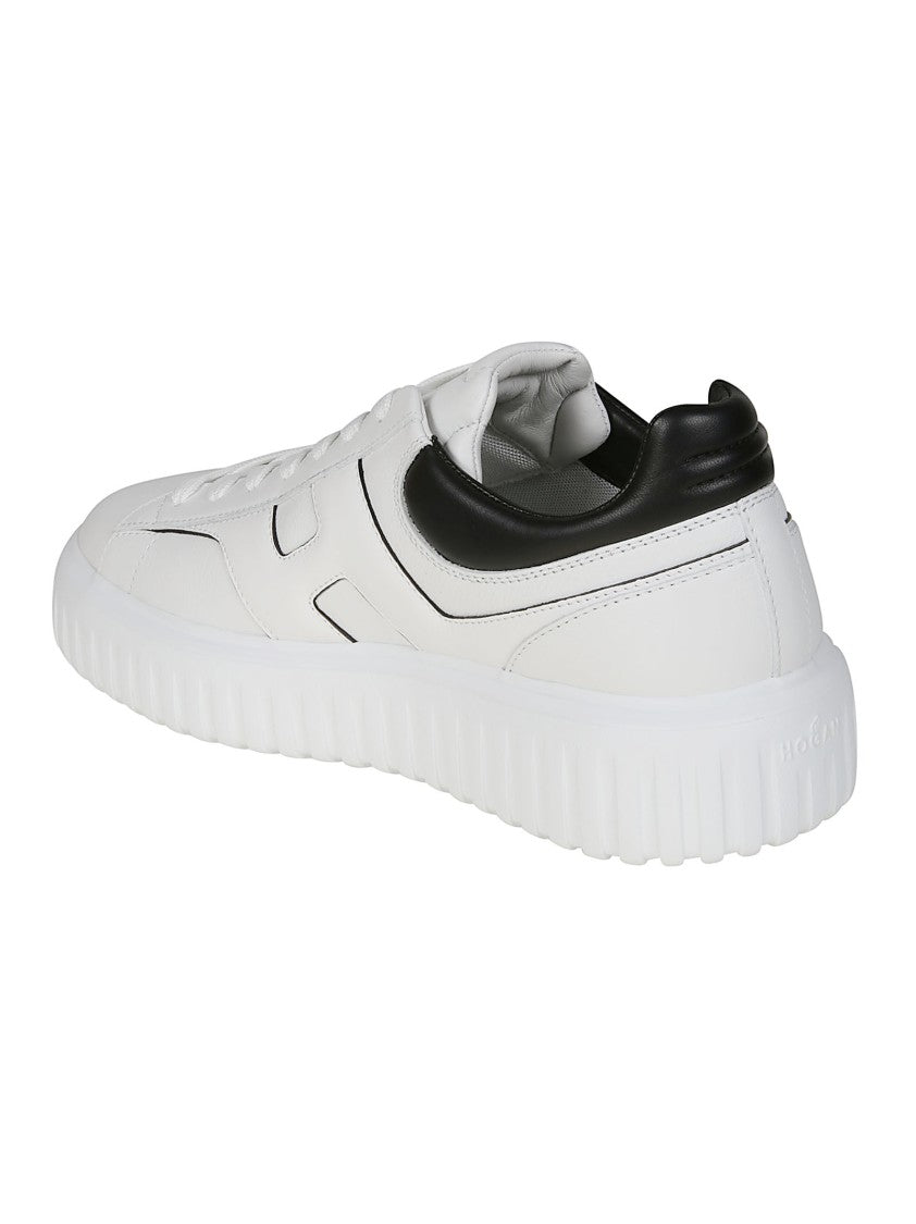 Hogan H-Stripes Calf Leather Sneakers