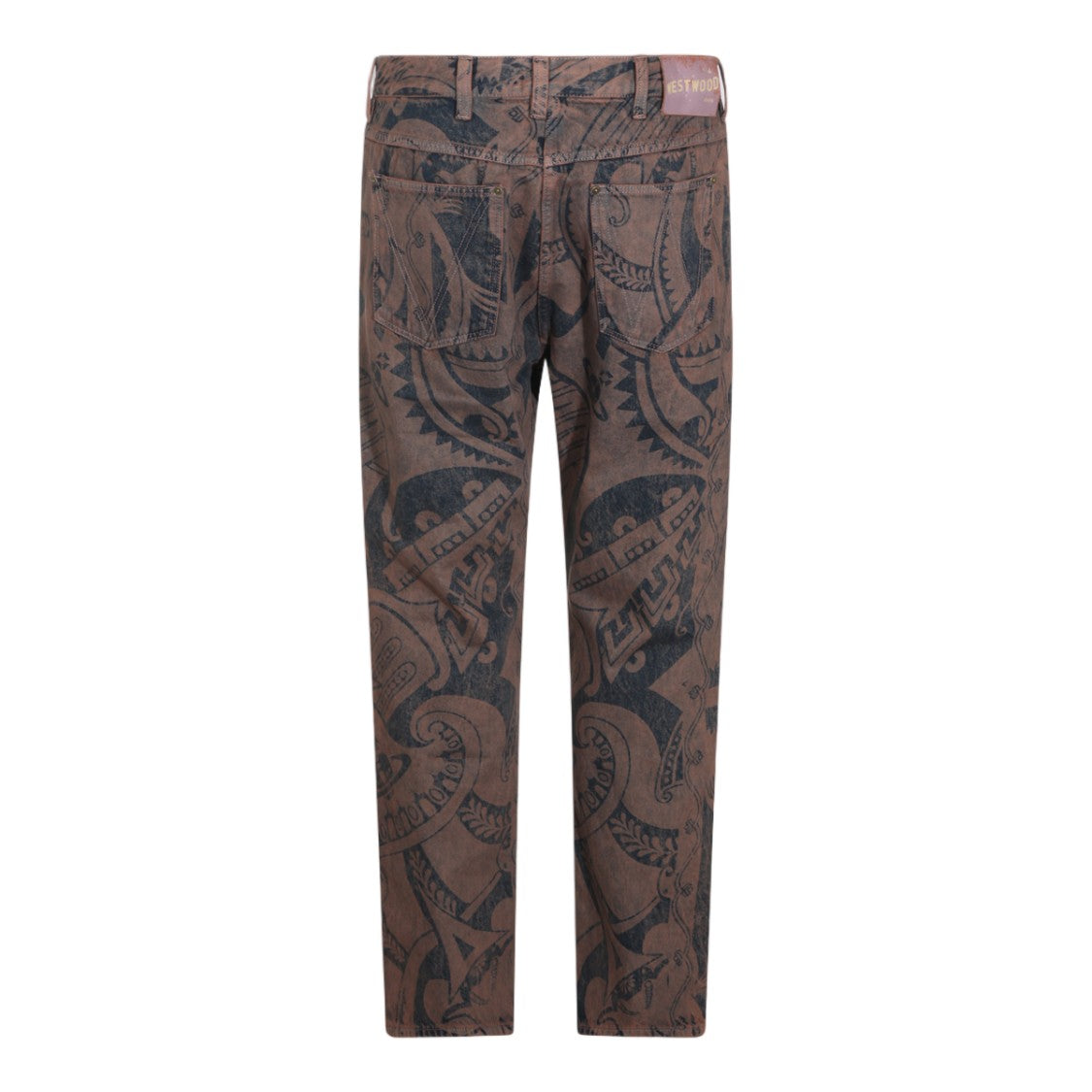 Vivienne Westwood Abstract Tribal Print Straight-Leg Jeans