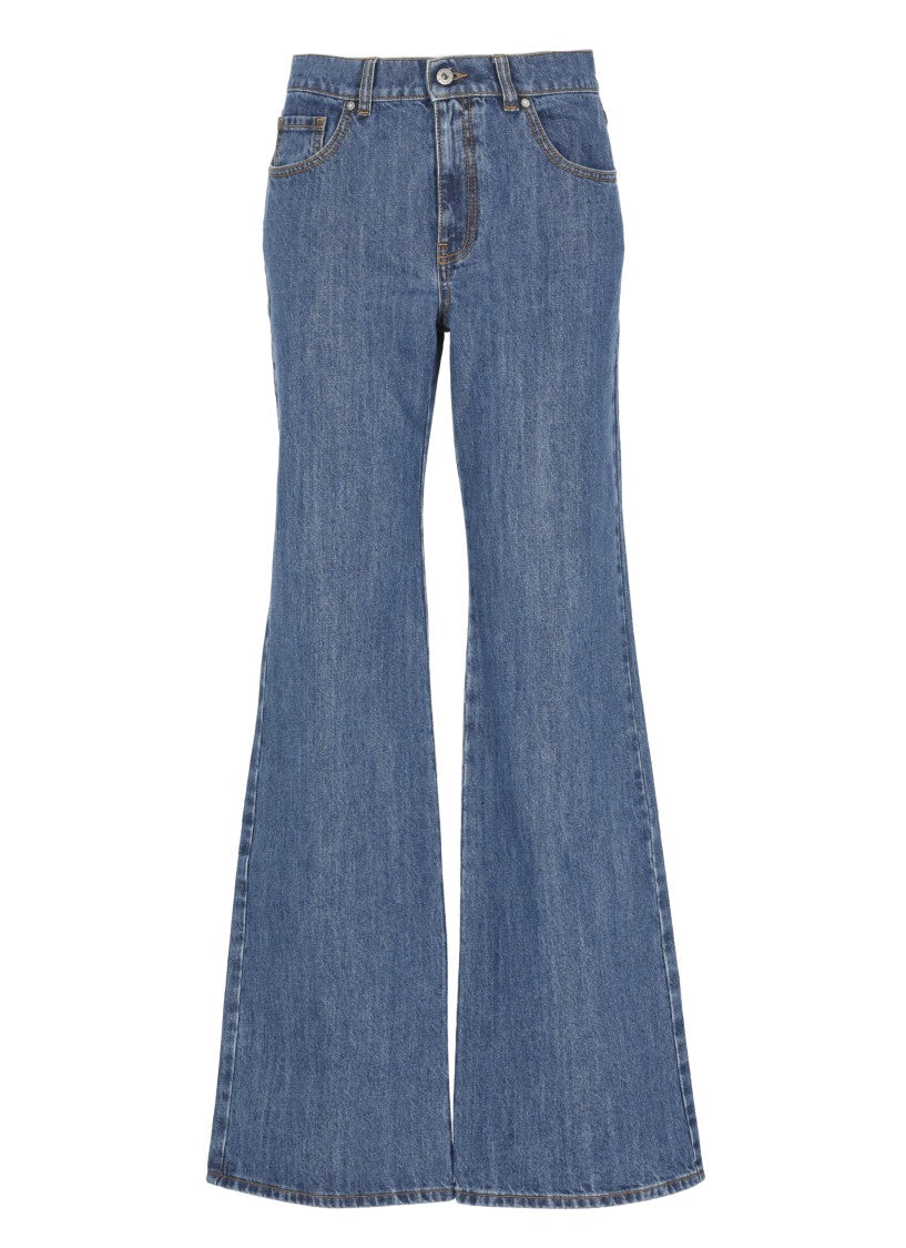 Parosh Blue Cojin Cotton Jeans