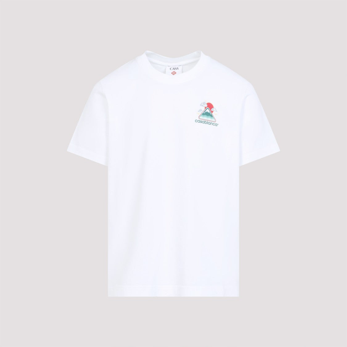 Casablanca Organic Cotton T-Shirt With Playful Mountain Graphic