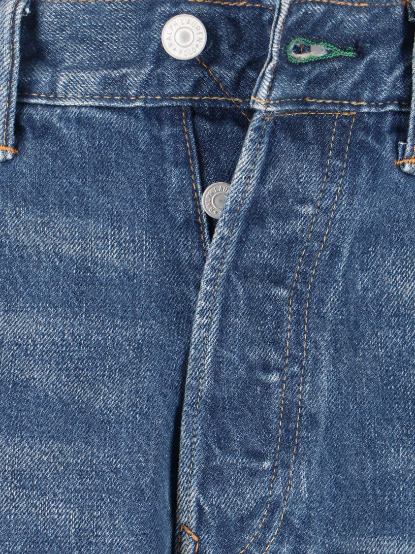 Polo Ralph Lauren Straight-Leg Jeans In Medium Blue Denim