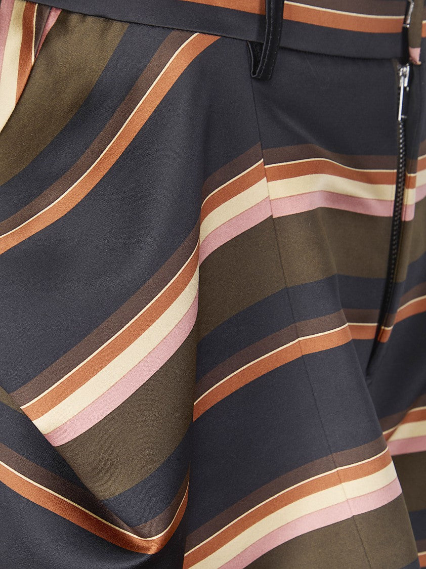 Sacai Multicolor Horizontal Stripe Shorts