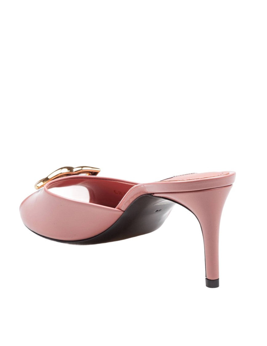 Dolce & Gabbana Pink Leather Keira Sandal