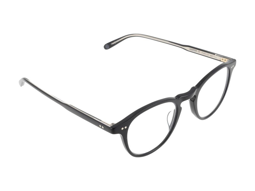 Garrett Leight Round Metallic Accent Acetate Optical Glasses