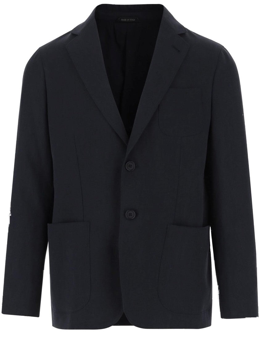 Giorgio Armani Single-Breasted Linen Blazer